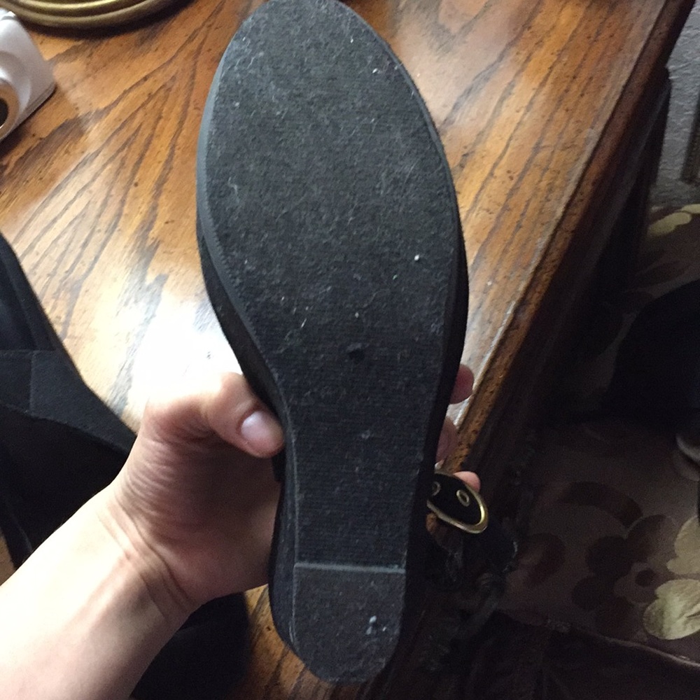 🛑SOLD🛑Soda Black Wedges🛑 - Picture 3 of 5